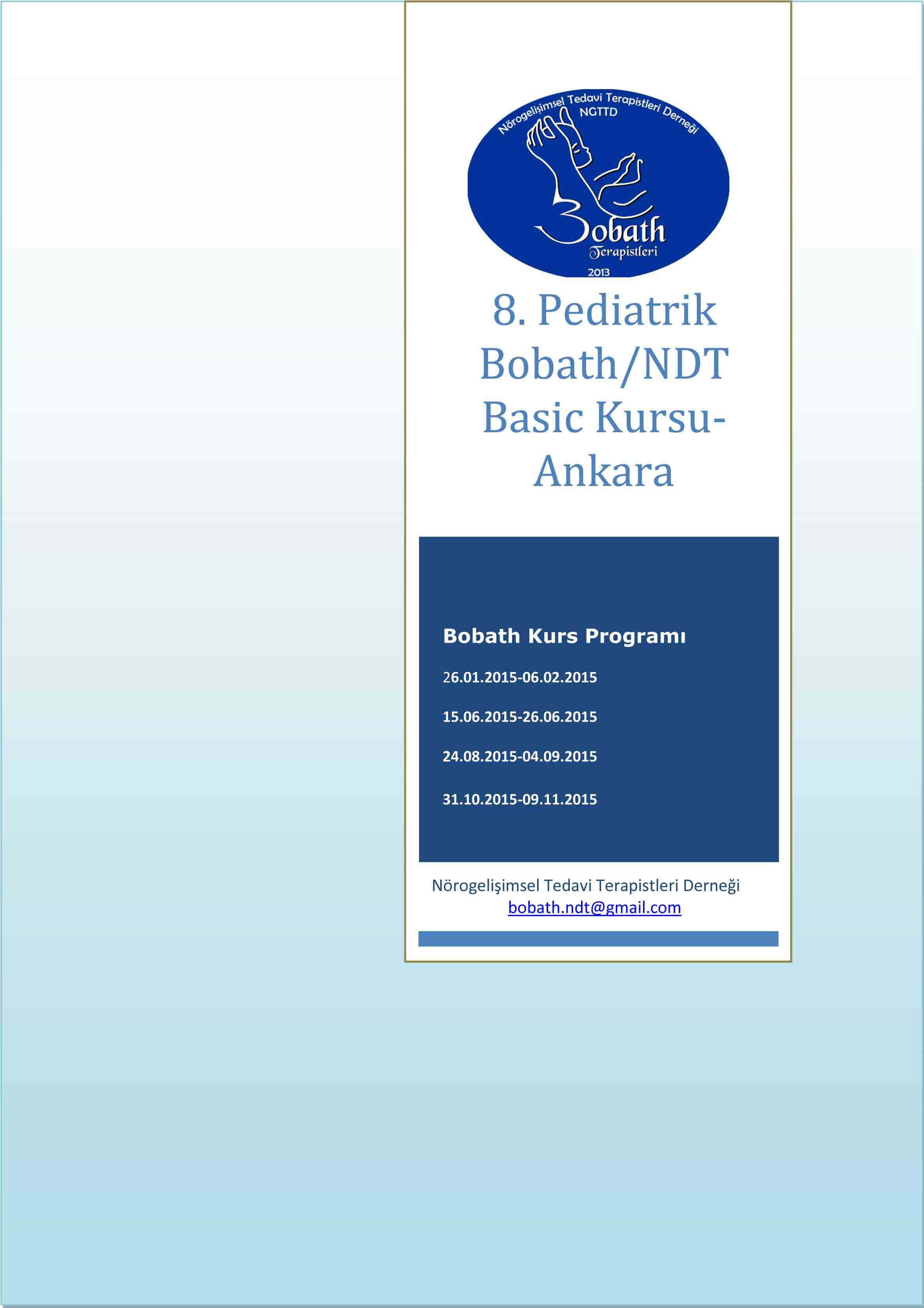 8. Pediatrik Bobath/NDT Basic
